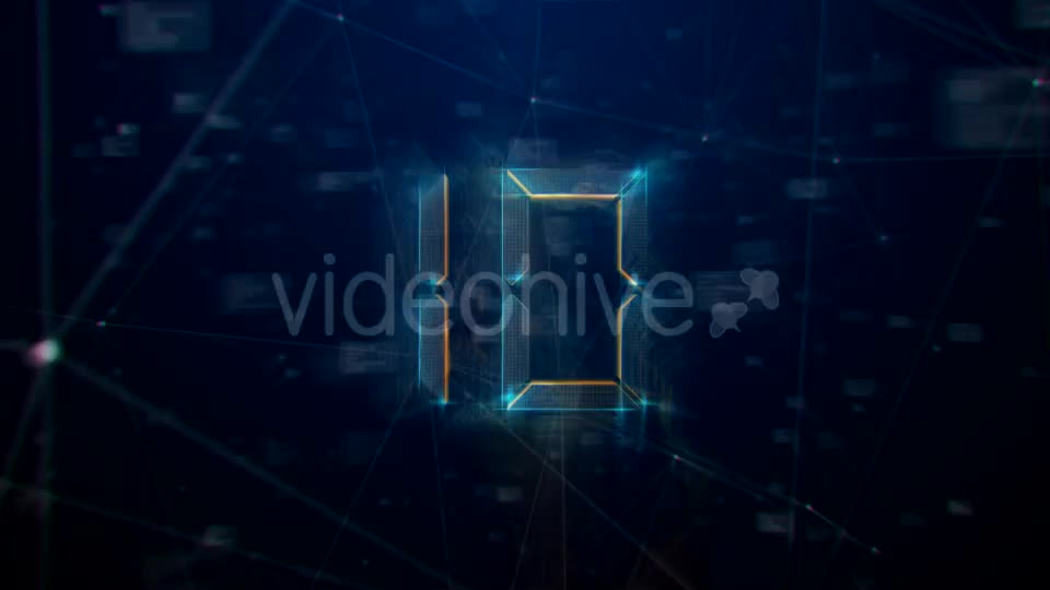 3D High Tech Plexus Countdown Videohive 21172228 Motion Graphics Image 1