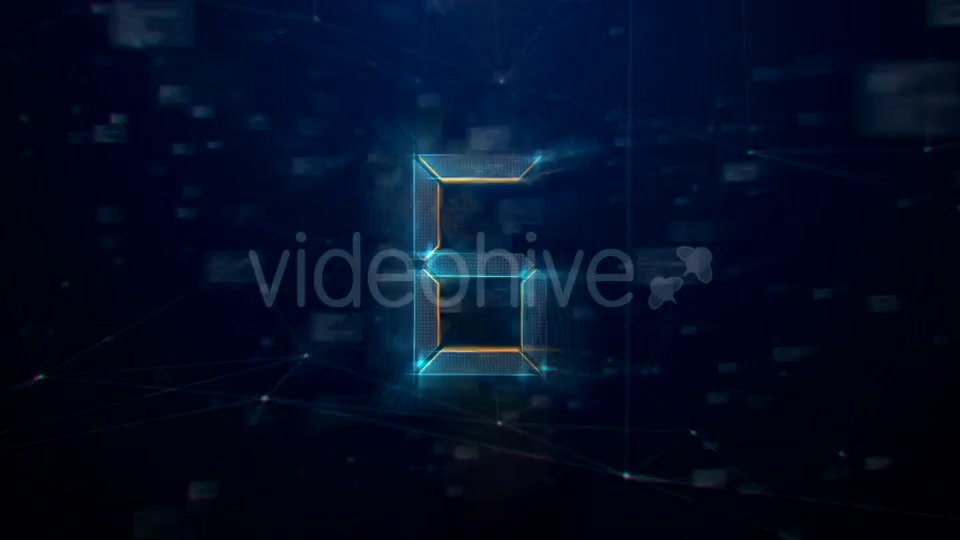 3D High Tech Plexus Countdown Videohive 21172228 Motion Graphics Image 3