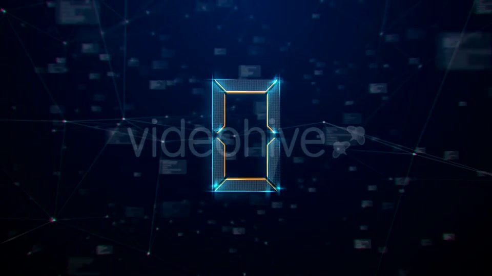 3D High Tech Plexus Countdown Videohive 21172228 Motion Graphics Image 6