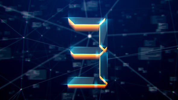 3D High Tech Plexus Countdown - Videohive 21172228 Download