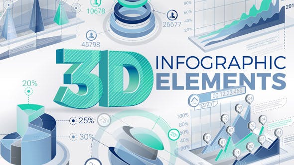 3D Infographic Elements - Videohive 21295831 Download