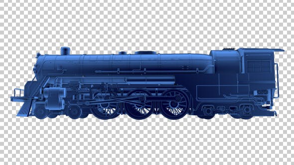 3D Locomotive Outline - 18710365 Videohive Download