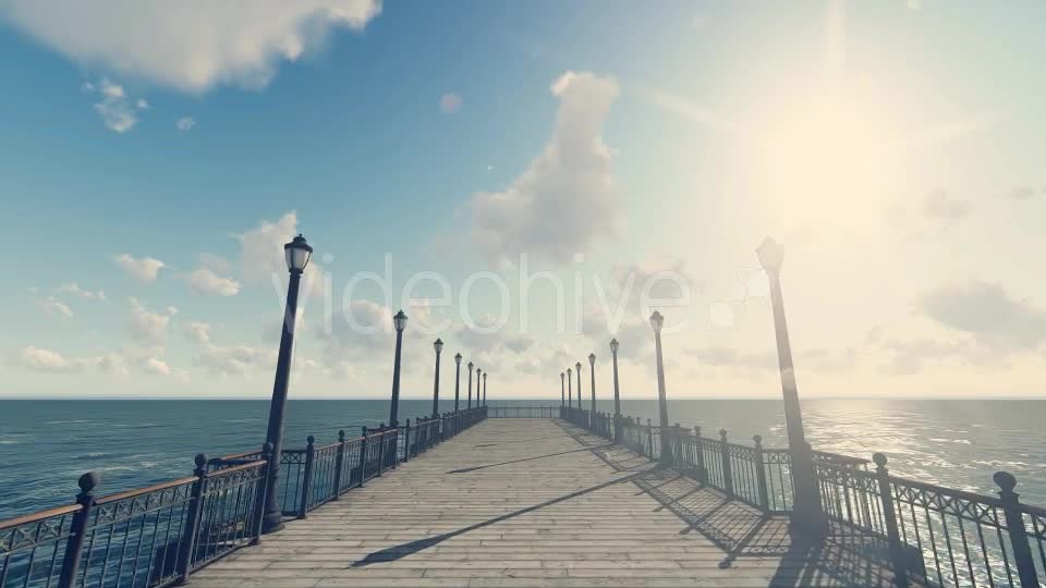 3D Old Pier Sunny Day Videohive 18885743 Motion Graphics Image 1