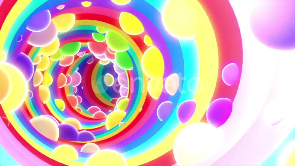 3D Rainbow Tunnel Videohive 23384519 Motion Graphics Image 10