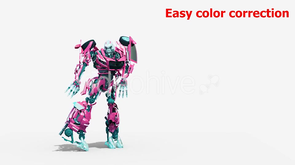 3D Robot Good Luck Rock n Roll Videohive 21530585 Motion Graphics Image 10