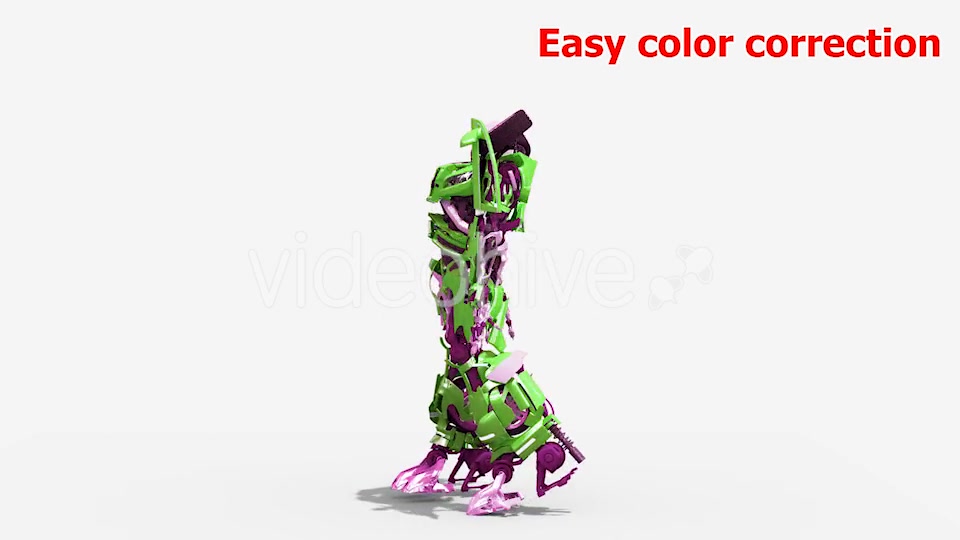 3D Robot Good Luck Rock n Roll Videohive 21530585 Motion Graphics Image 12