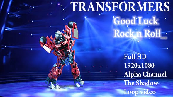 3D Robot Good Luck Rock n Roll - Videohive Download 21530585