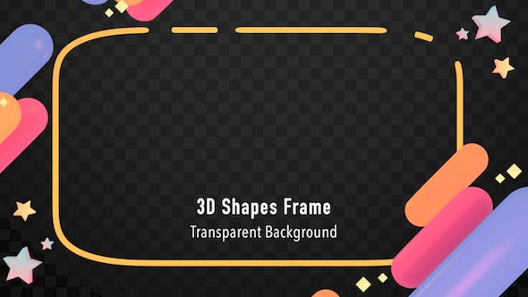 3D Shapes Frame - Download Videohive 20405793