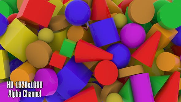 3D Shapes Transition - 15842762 Videohive Download