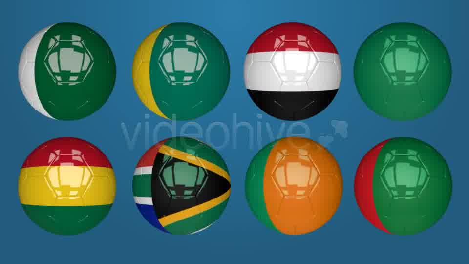 3D Soccer Ball Africa Flags Videohive 7735189 Motion Graphics Image 10