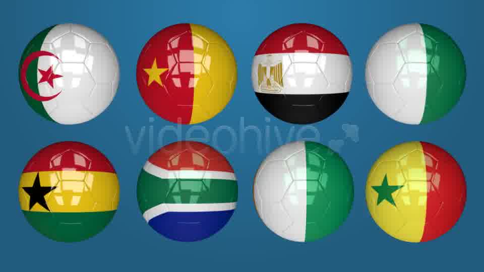 3D Soccer Ball Africa Flags Videohive 7735189 Motion Graphics Image 11