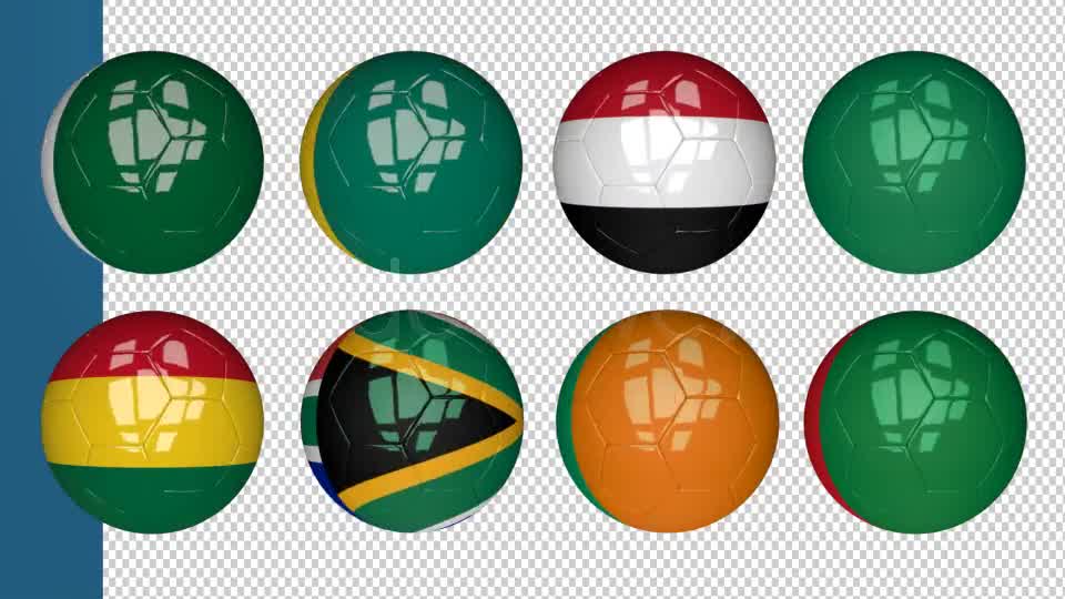 3D Soccer Ball Africa Flags Videohive 7735189 Motion Graphics Image 8