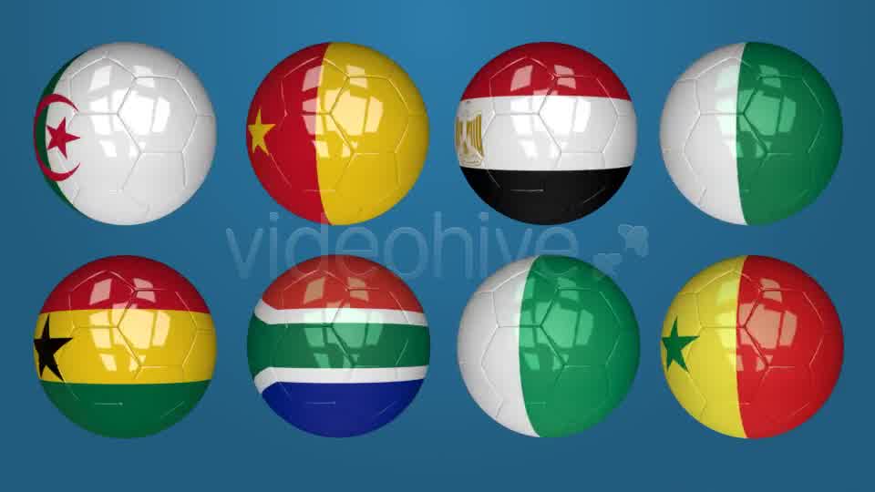 3D Soccer Ball Africa Flags Videohive 7735189 Motion Graphics Image 9