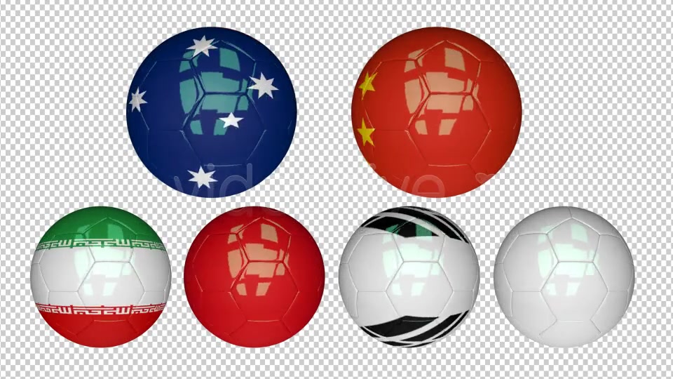 3D Soccer Ball Azia Flags Videohive 7727239 Motion Graphics Image 5