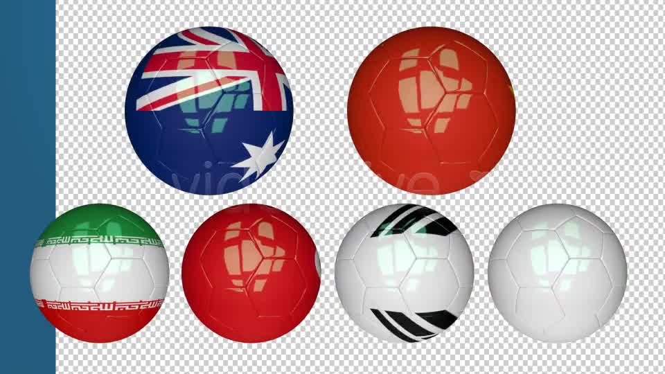 3D Soccer Ball Azia Flags Videohive 7727239 Motion Graphics Image 8