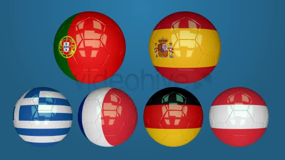 3D Soccer Ball EU Flags Pack 1 Videohive 7643716 Motion Graphics Image 11