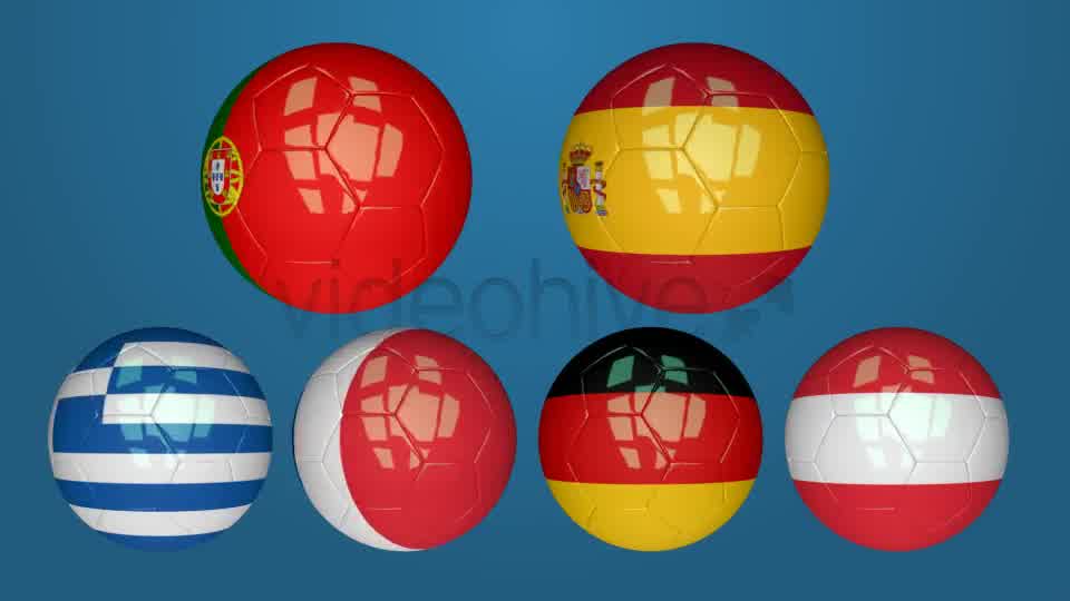 3D Soccer Ball EU Flags Pack 1 Videohive 7643716 Motion Graphics Image 9