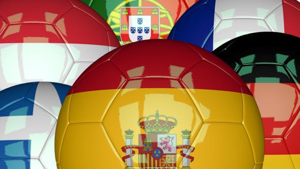 3D Soccer Ball EU Flags Pack 1 - Videohive 7643716 Download