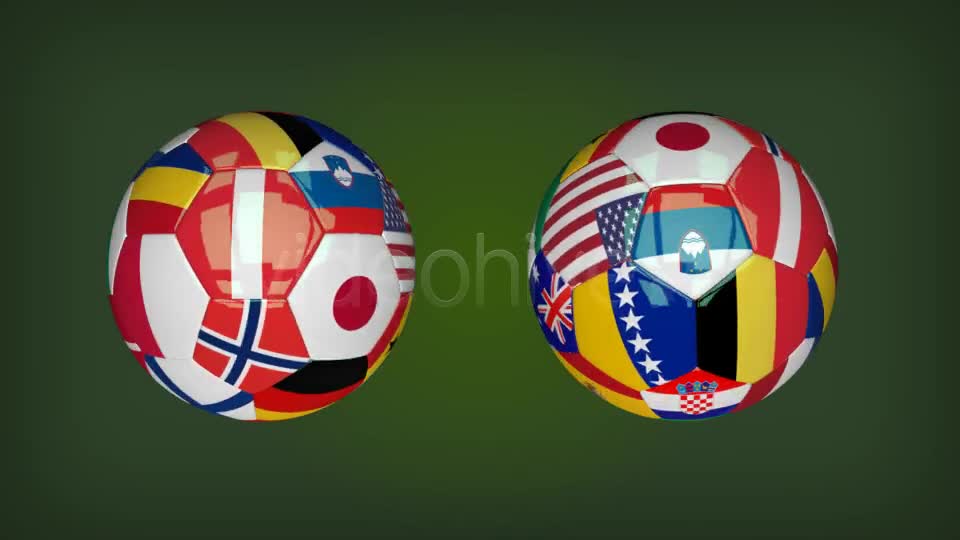 3D Soccer Ball World Flags Videohive 7561750 Motion Graphics Image 1