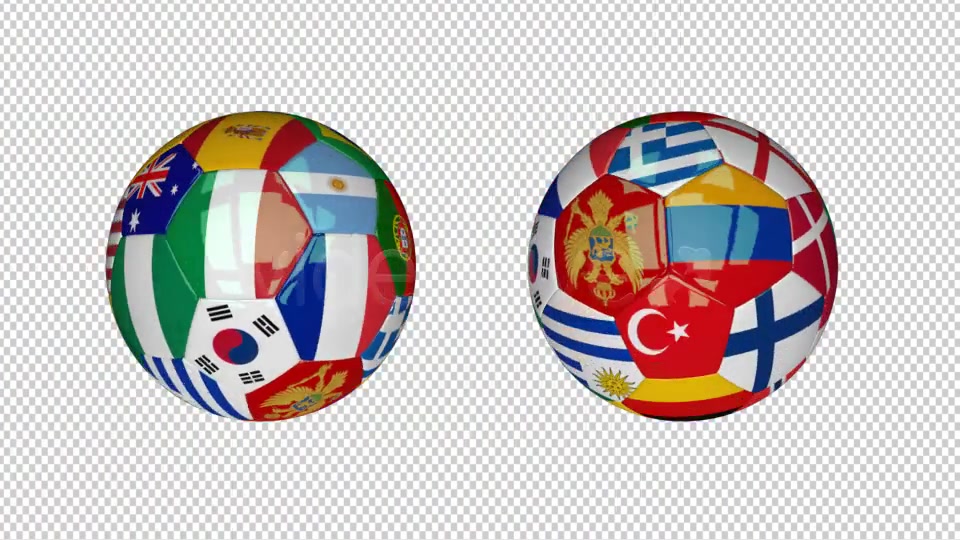 3D Soccer Ball World Flags Videohive 7561750 Motion Graphics Image 4
