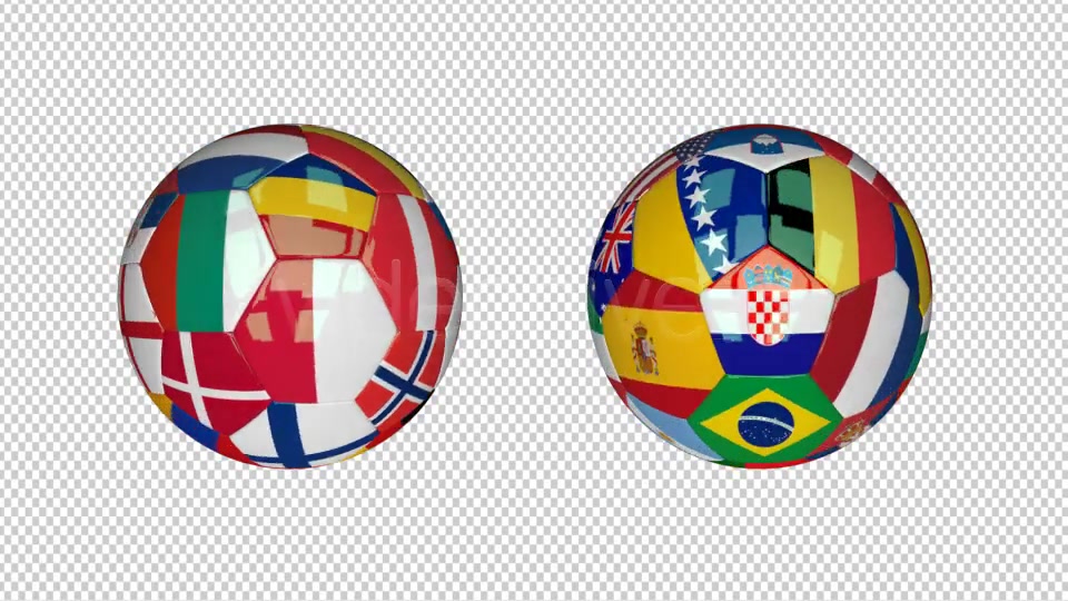 3D Soccer Ball World Flags Videohive 7561750 Motion Graphics Image 5
