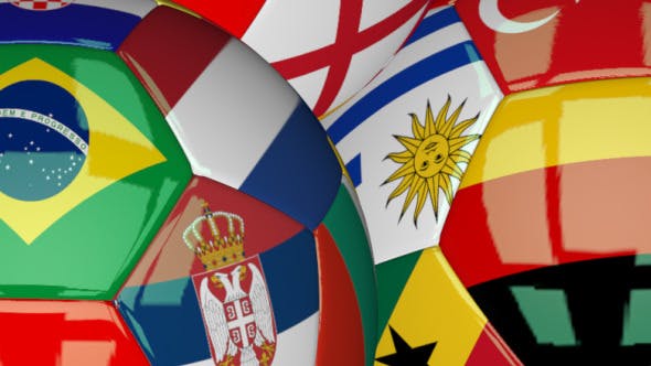 3D Soccer Ball World Flags - 7561750 Download Videohive