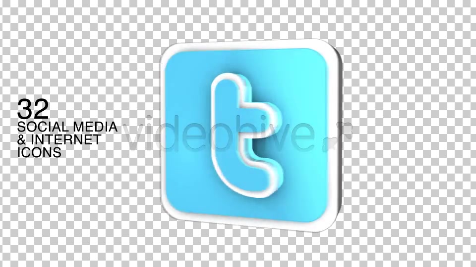 3D Social Media & Internet Icons (32 Pack) Videohive 8175497 Motion Graphics Image 5