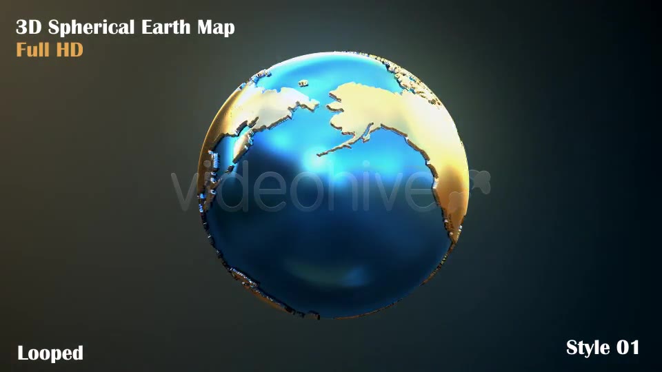 3D Spherical Earth Map Videohive 4918664 Motion Graphics Image 2