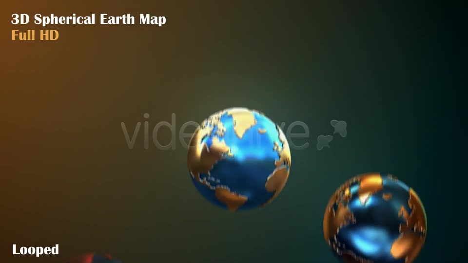 3D Spherical Earth Map Videohive 4918664 Motion Graphics Image 7
