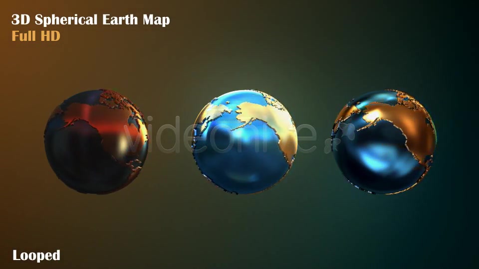 3D Spherical Earth Map Videohive 4918664 Motion Graphics Image 8