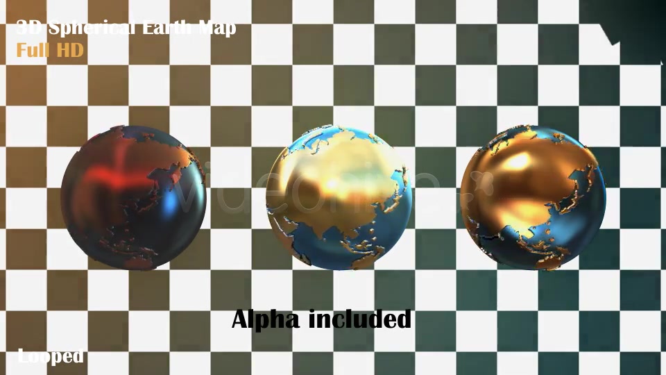 3D Spherical Earth Map Videohive 4918664 Motion Graphics Image 9