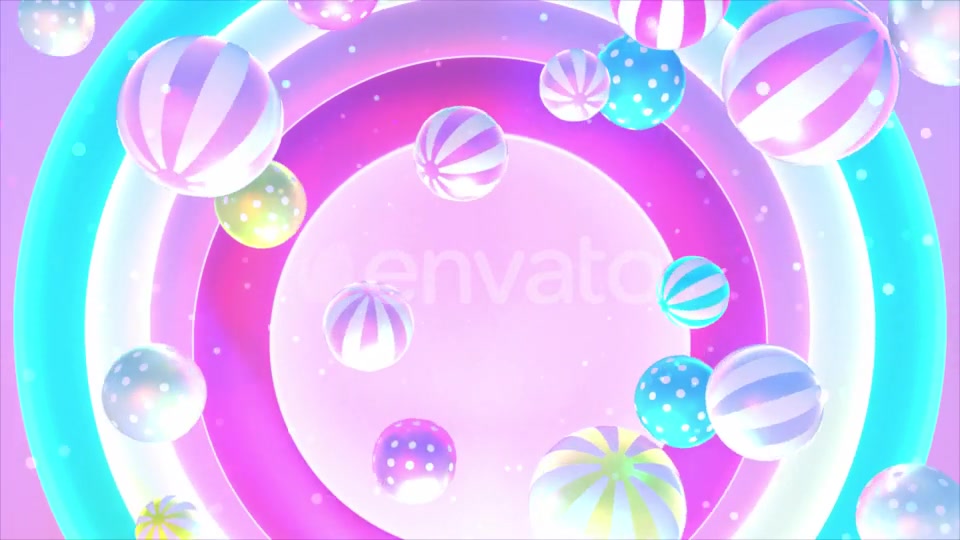 3D Stripes and Polka Dots Balls Videohive 23182880 Motion Graphics Image 10