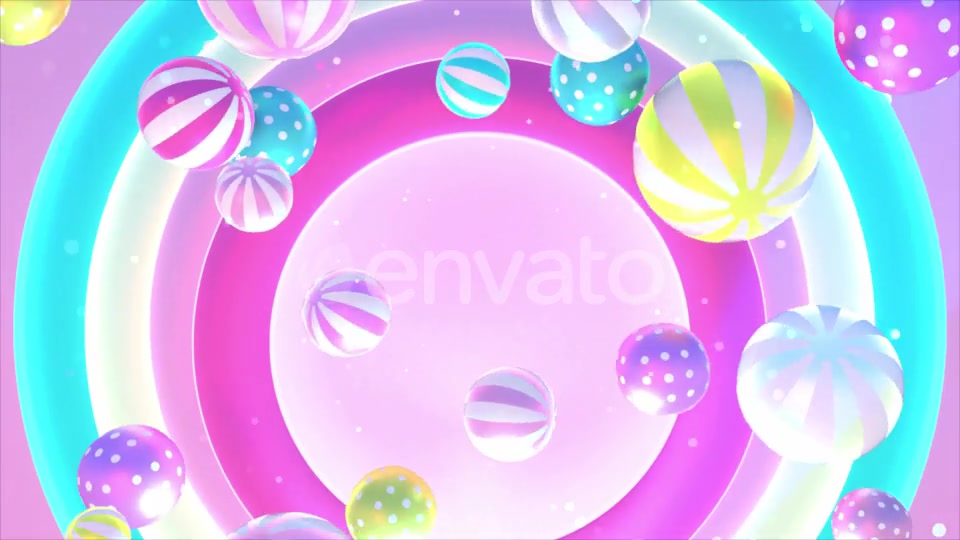 3D Stripes and Polka Dots Balls Videohive 23182880 Motion Graphics Image 11