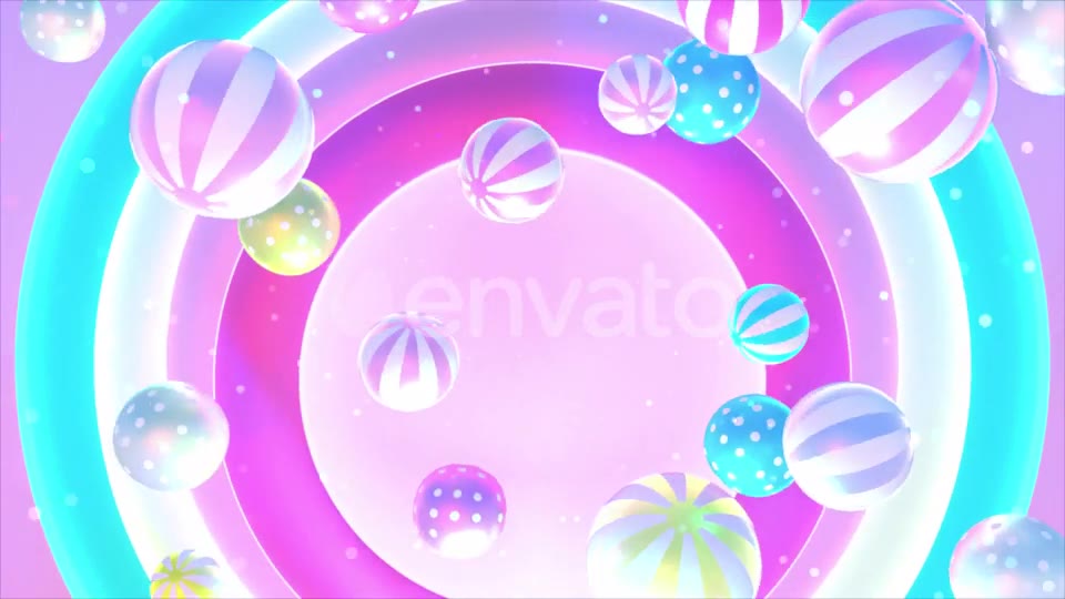 3D Stripes and Polka Dots Balls Videohive 23182880 Motion Graphics Image 2