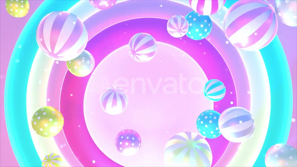 3D Stripes and Polka Dots Balls Videohive 23182880 Motion Graphics Image 6