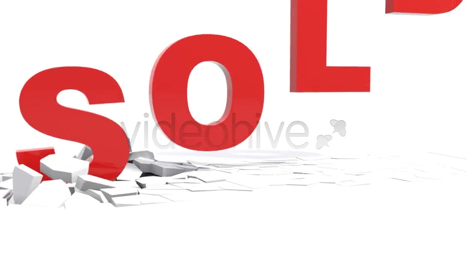 3D Text Sold Animation Videohive 8610236 Motion Graphics Image 2