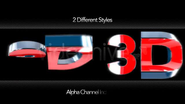 3D Text Symbol 2 Styles Videohive 5776884 Motion Graphics Image 1
