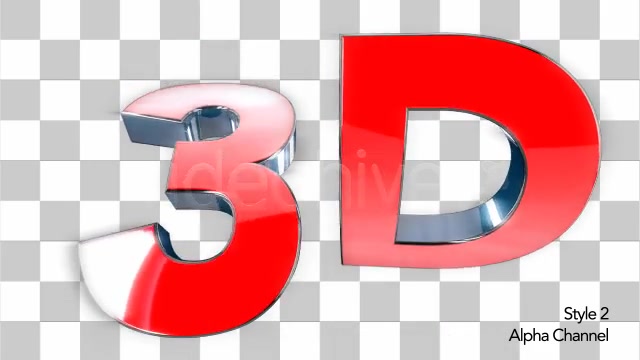 3D Text Symbol 2 Styles Videohive 5776884 Motion Graphics Image 10