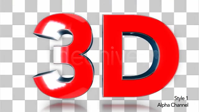 3D Text Symbol 2 Styles Videohive 5776884 Motion Graphics Image 12