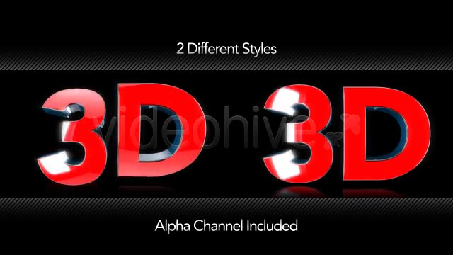 3D Text Symbol 2 Styles Videohive 5776884 Motion Graphics Image 2