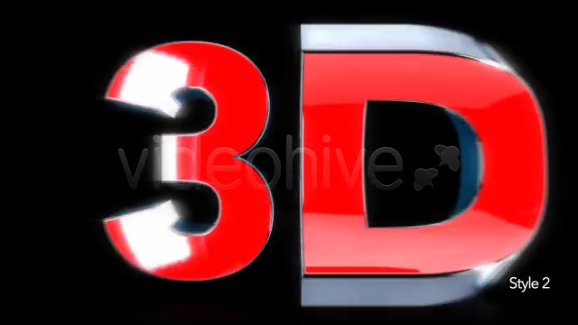 3D Text Symbol 2 Styles Videohive 5776884 Motion Graphics Image 6