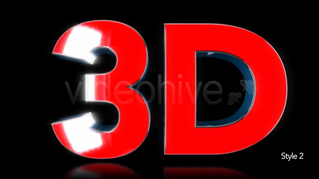 3D Text Symbol 2 Styles Videohive 5776884 Motion Graphics Image 7