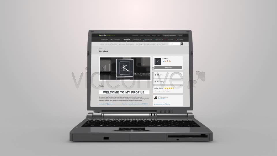 3D Transparent Laptop Open Videohive 7952929 Motion Graphics Image 4