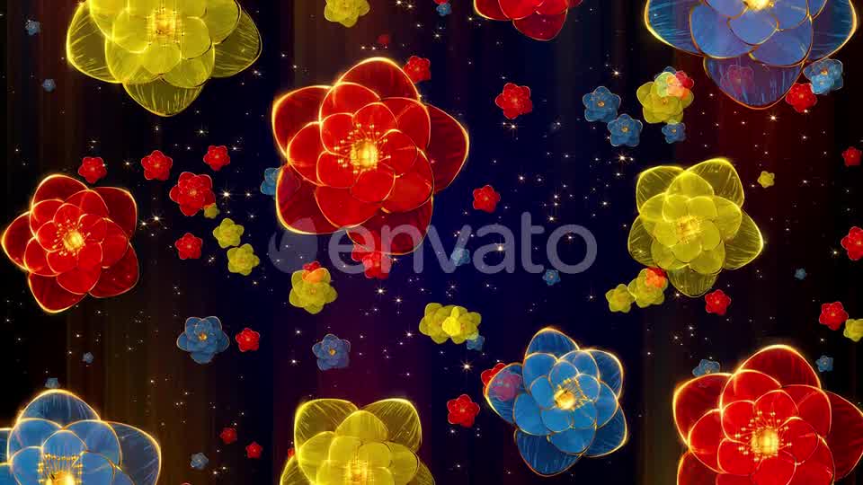 4 K Starfall Flowers Videohive 24523637 Motion Graphics Image 9