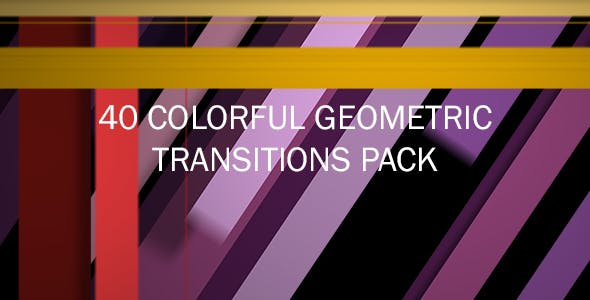 40 Colorful Geometric Transitons - Download Videohive 20723732