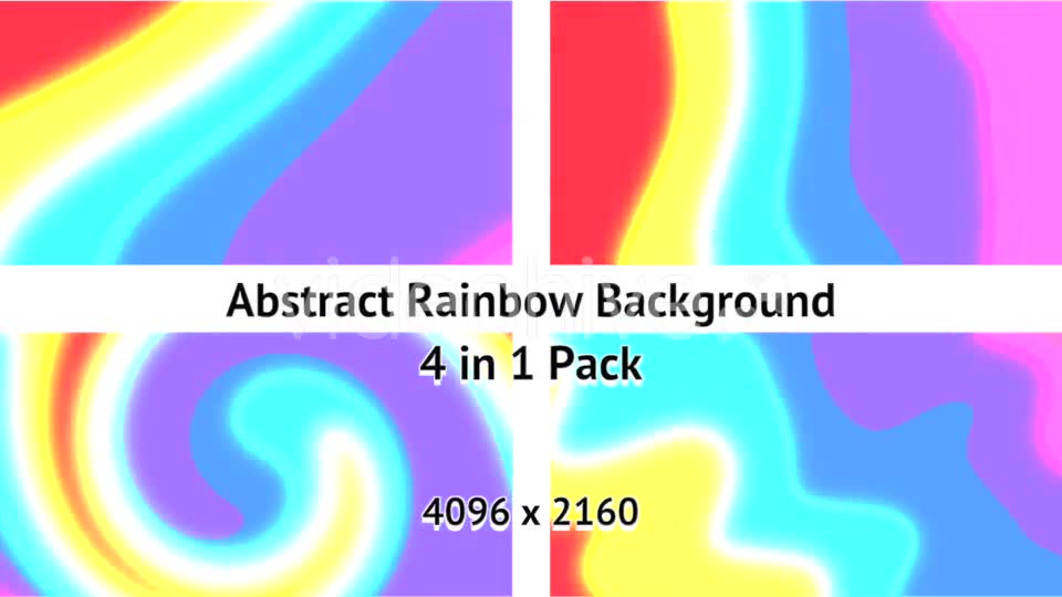 4K Abstract Rainbow Background Pack Videohive 19978084 Motion Graphics Image 1