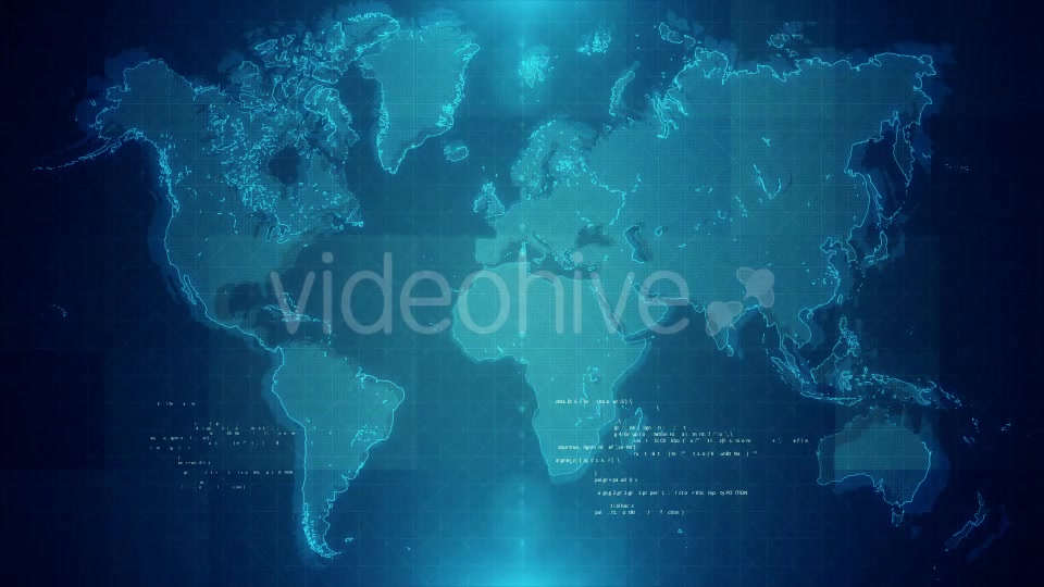 4K Blue Map Background Videohive 17622002 Motion Graphics Image 4
