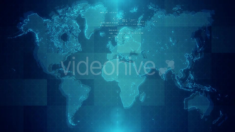 4K Blue Map Background Videohive 17622002 Motion Graphics Image 6