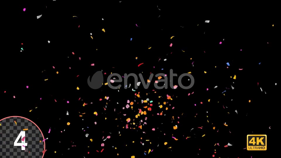 4K Celebration Confetti Burst Pack Videohive 24133742 Motion Graphics Image 6