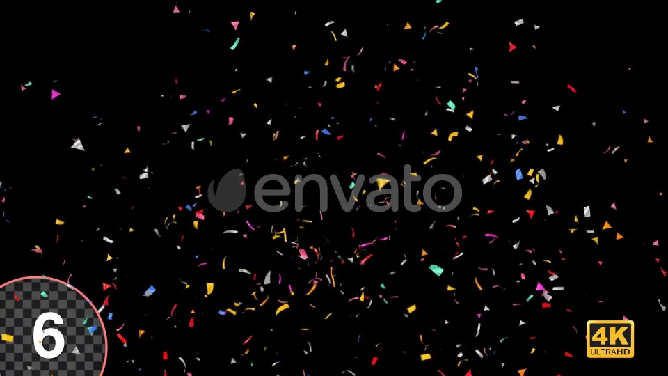 4K Celebration Confetti Burst Pack Videohive 24133742 Motion Graphics Image 9